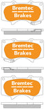 Bremtec TRADE-LINE BT1125TS Ceramic+ BRAKE PAD FRONT SET