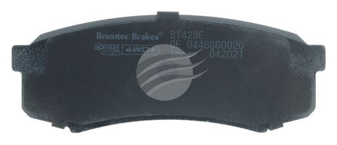 Bremtec ENDURE BT428E 4WD CERAMIC + ZERO DUST REAR Brake Pad Set